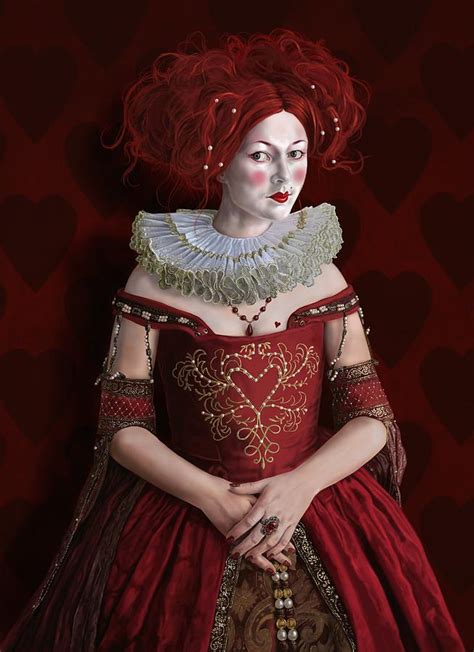 The Queen Of Hearts Digital Art By Mark Satchwill Pixels