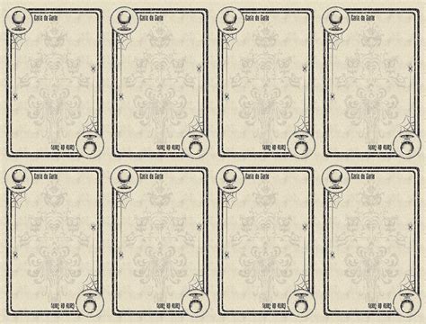 Blank Game Card Template Beautiful Escape From The Haunted Mansion