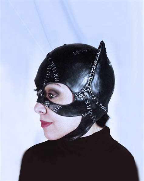 Catwoman Latex Mask Michelle Pfeiffer Costume Batman Returns Etsy