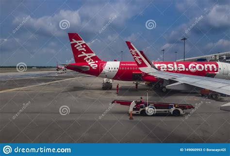 I came from the us and my final destination was myanmar. Air Asia Airbus Airplane Parked At Kuala Lumpur ...