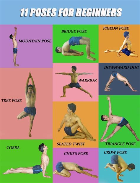 11 yoga poses for beginners … yoyoyoga posesandroutines yogapost… yoga poses for men yoga