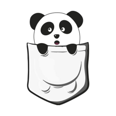 Pocket Panda Panda T Shirt Teepublic