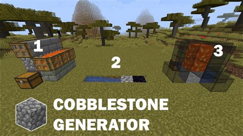 How To Make Cobblestone Generator In Minecraft 1 19 YouTube