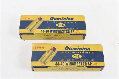 20 Rounds Vintage Dominion 44 40 200gr Factory Ammunition