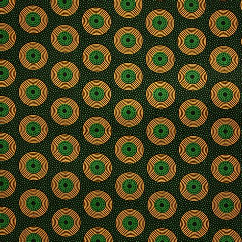 Green And Yellow Circles Shweshwe Fabric Urbanstax African Print