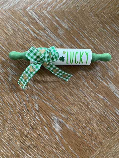 Mini Wood Rolling Pin Etsy Rolling Pin Crafts St Patricks Day
