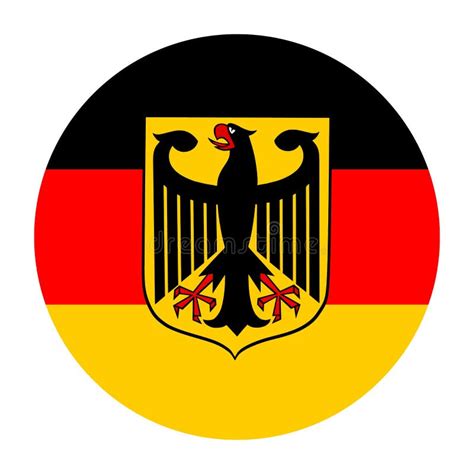 Germany Vector Flag Circle Banner Stock Vector Illustration Of