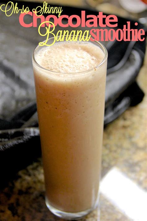 Does anybody have any really low calorie smoothie recipes they would be willing to share? Most Scrumptious Chocolate & Banana Low-Calorie Smoothie ...