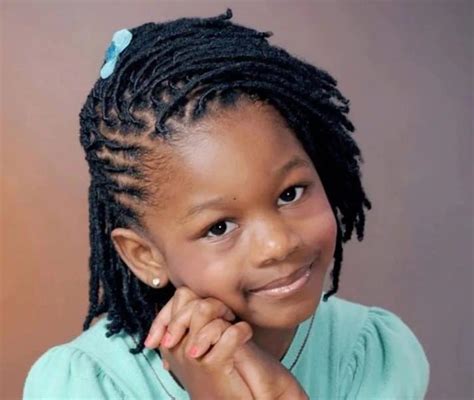 Twisted braided ponytail has your daughters hair split into two sections in a high ponytail. Braids for Kids: Black Girls Braided Hairstyle Ideas in ...