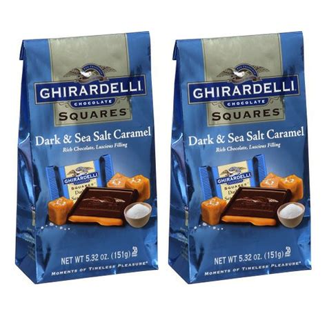 Ghirardelli Dark And Sea Salt Caramel Chocolate Squares 5
