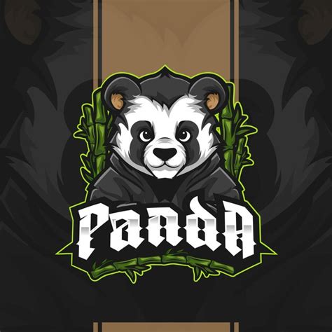Premium Vector Panda Esport Mascot Illustration Design Logo