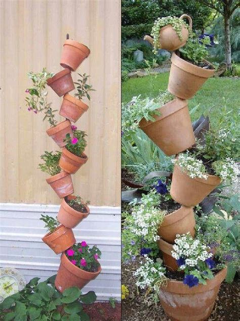 Stacked Pots Gardening Pinterest