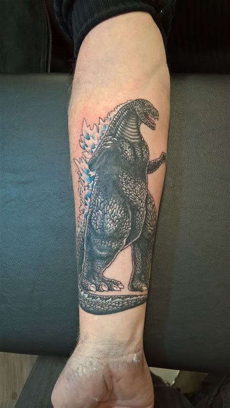New Godzilla Tattoo Done By Loic At Tora Sumi Tattoos Balmain Sydney