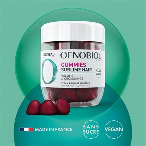 Oenobiol Sublime Hair 60 Gummies Pas Cher