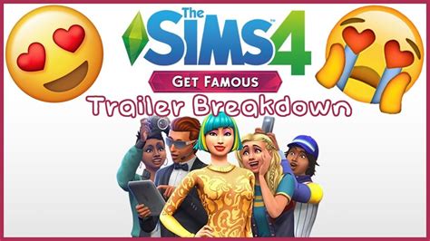 The Sims 4 Get Famous Trailer Breakdown 🤩 Youtube
