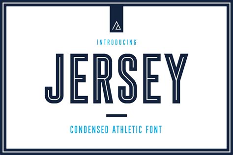 Jersey Condensed Athletic Font Design Cuts