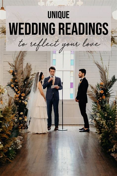 Unique Wedding Readings To Reflect Your Love Junebug Weddings In 2020