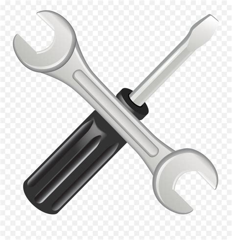 Tool Clipart Silver Tool Silver Transparent Free For Emojiwrench Emoji