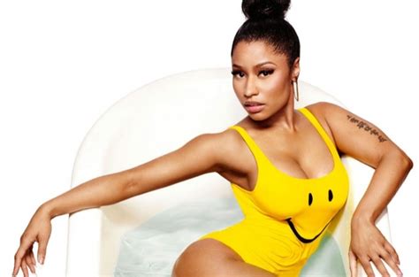 Swimsuit Lust Nicki Minaj In Moschino Embroidered Swimsuit