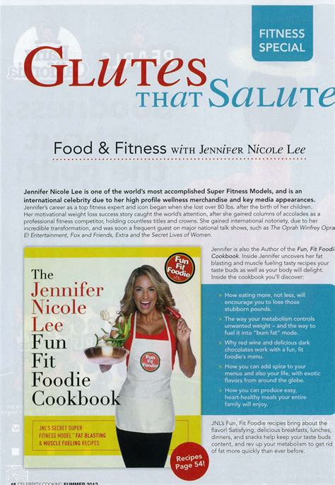Sexy Chef Jennifer Nicole Lee Featured In Celebrity Cooking Magazine