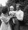 Manchester City footballer Don Revie pictured with his son #21607842