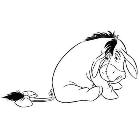 Eeyore Outline Svg