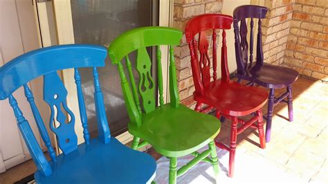My Little World Upcycling Dining Room Chairs With Spray Paint