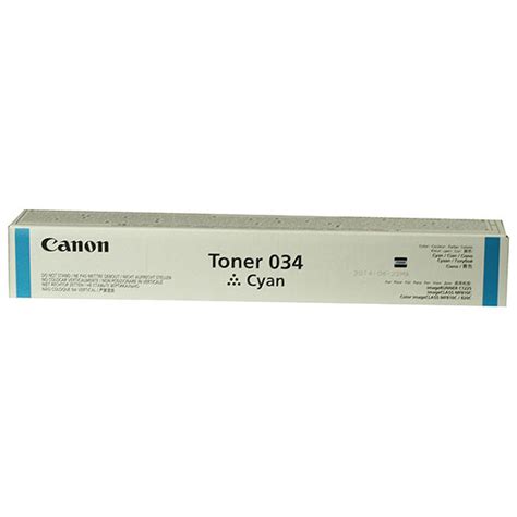 Canon Crg 034 Cyan Toner Cartridge 7300 Yield