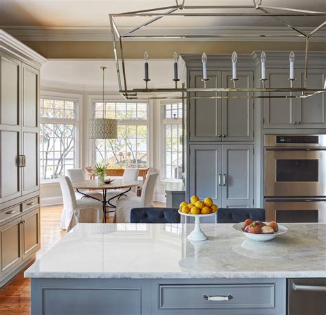Hinsdale Gray Inset Kitchen Transitional Kitchen Chicago By