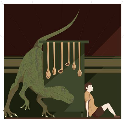 Jurassic Park Kitchen Scene Tapirulan Illustrators Contest