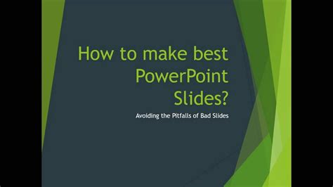 How To Make Effective Powerpoint Presentation Youtube