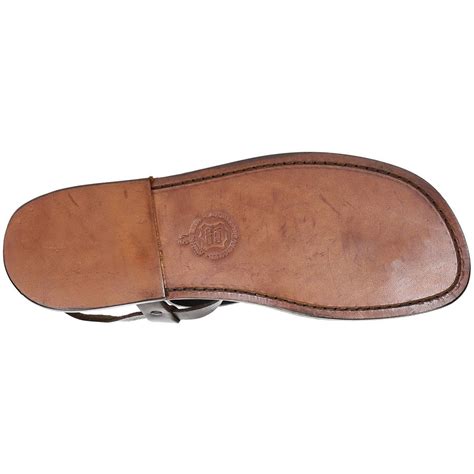 handmade brown leather thong sandals for men gianluca etsy