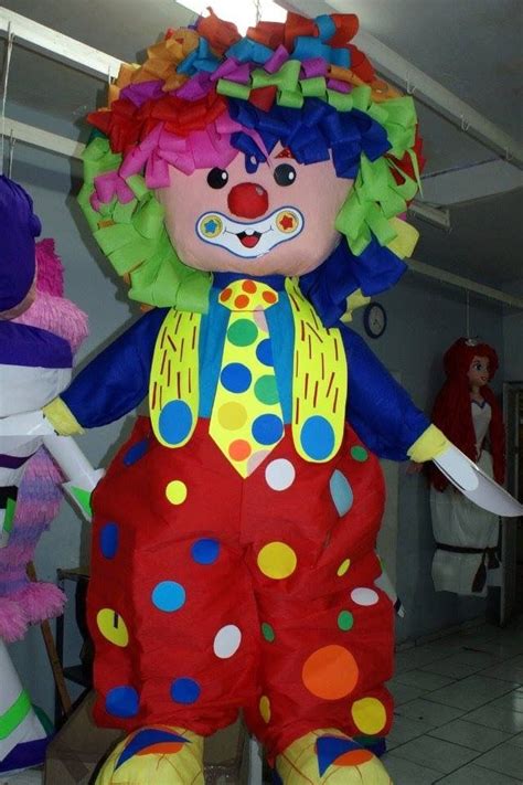 Como animar una fiesta infantil. Clown pinata. | Piñata de payaso, Piñatas para niños ...