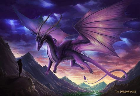 Purple Dragons Wallpaper