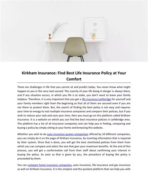 Ppt Kirkham Insurance Find Best Life Insurance Policy At Your