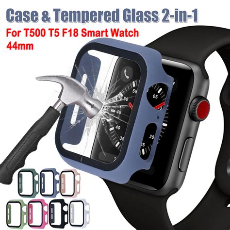 T500 T5 F18 Smart Watch Protective Case Full Screen Protector Cover