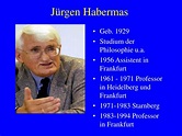 PPT - V. Jürgen Habermas und die Diskursethik PowerPoint Presentation ...