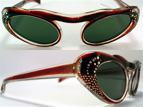 Vintage Eyeglasses Frames Eyewear Sunglasses 50s Vintage 50s Cat Eye Eyeglasses Sunglasses