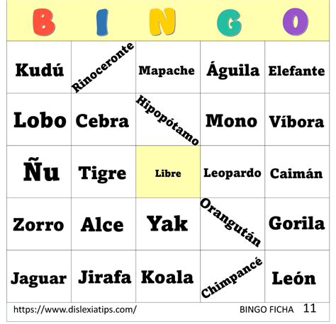 Top Bingo De Palabras Con Imagenes Destinomexico Mx