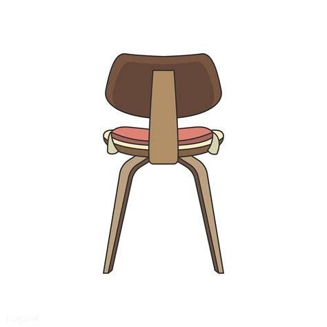 Illustration Of The Back Of A Chair Free Image By