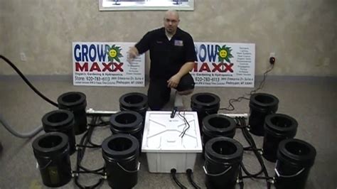 Aeroponic Plant Growing Bucket System The Maxx Power Pro 12 Youtube