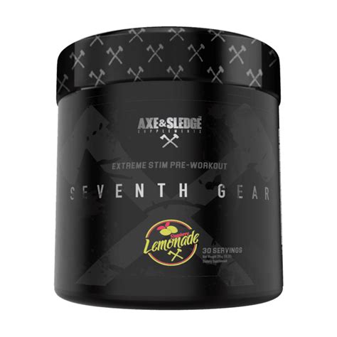 Axe & Sledge Supplements Seventh Gear Extreme Pre-Workout 294g - Pre Workout from Prolife ...