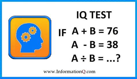 IQ Test IQ Test Questions InforamtionQ Com