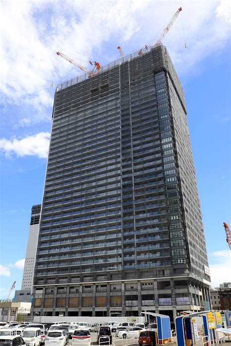 38階まで到達！地上58階「ザ・タワー 横浜北仲」の建設状況（2018 9 8） 超高層マンション・超高層ビル