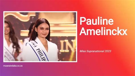 Pauline Amelinckx Placed First Runner Up For Miss Supranational 2023 Ladies House Magazine