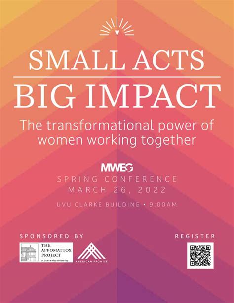 Small Acts Big Impacts The Transformational Power Of Women Working