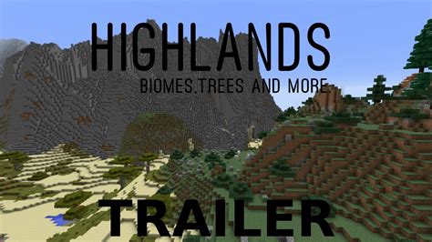 Unofficial Minecraft Mod Trailer Highlands Mod Youtube