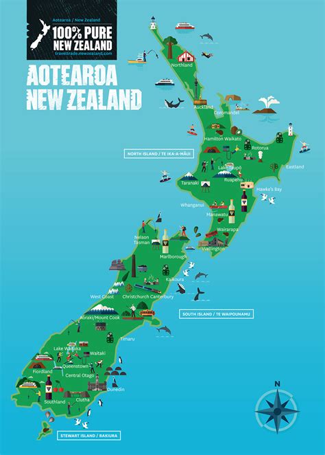 100 Pure New Zealand Maps Watermark Creative