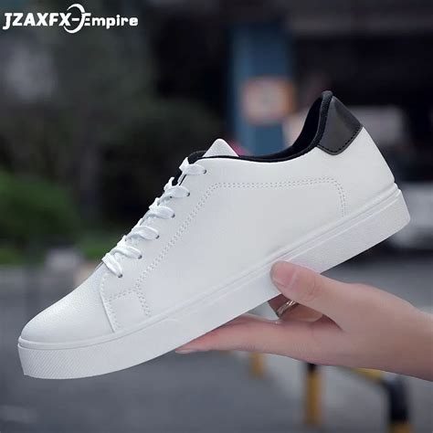 New Arrival White Flat Shoes Men Casual Shoes Lace Up Breathable