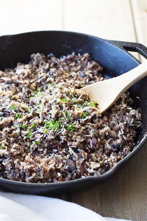 Cheesy Wild Rice With Mushrooms Countryside Cravings